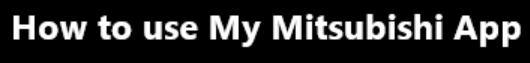 My Mitsubishi
